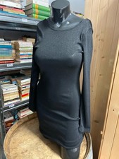 Abito tubino nero lurex retro scollato H & M tg 34 n36