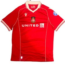 MACRON Wrexham AFC 25/26 Home Football Soccer Shirt Jersey Men’s XXL Slim Fit