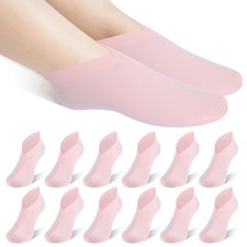 3Pairs Foot Moisturizer Socks, 7.28 Inch length , 3.39 width , Pink