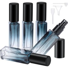 Parf&uuml;mzerst&auml;uber Nachf&uuml;llbar 10ml Glas Flasche wiederverwendbar Blau