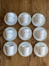 Corelle Corning Shadow Iris Coffee Cups & Saucers & Casserole Dish