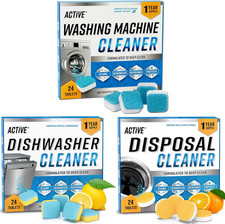 Washing Machine Dishwasher Disposal Cleaning Tablets - Appliance Refresh Bundl