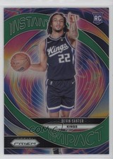 2024-25 Panini Prizm Instant Impact Green Prizm Devin Carter #23 0wp8