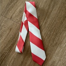 NWOT Vineyard Vines Boys Captain Stripe 100 Silk Tie Peach/White Sz 49 Preppy