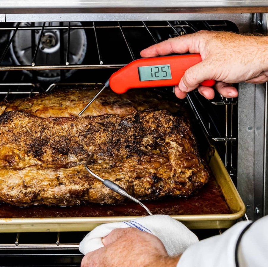 ThermoWorks Classic Super-Fast Thermapen Instant Read Meat Thermometer, Red