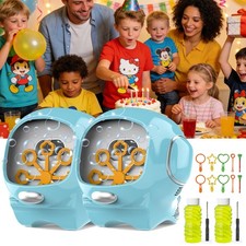 2x Automatic Bubble Machine Portable Bubble Blower DJ Party Stage Wedding Gift