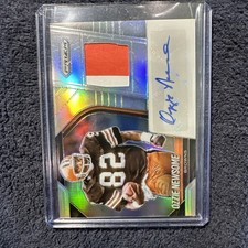 2025 Panini Prizm OZZIE NEWSOME Patch Autograph #PAU-12 #'d 11/99 BROWNS Legend 