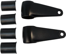 EMGO - 66-35832 - Headlamp Mounting Brackets - Black