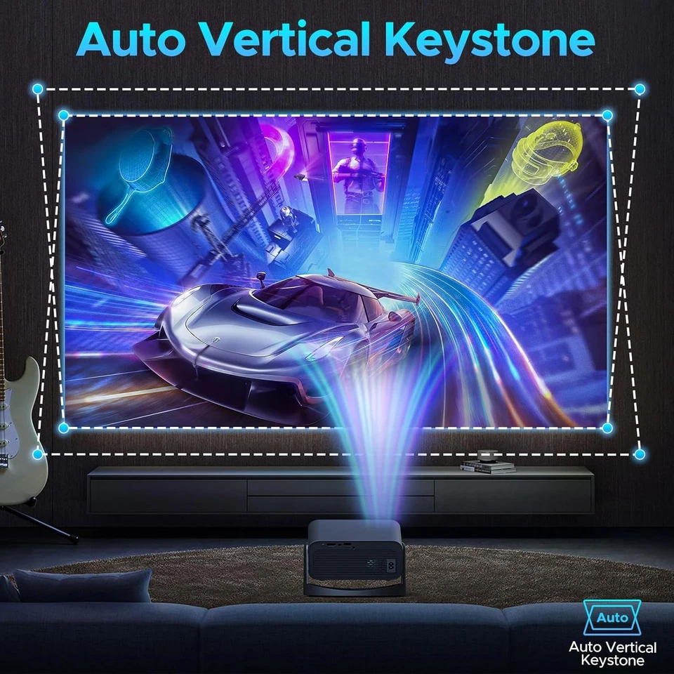 5G Smart Mini Projector LED Bluetooth WiFi Projector Home Theater Android & IOS - Image 4 of 4