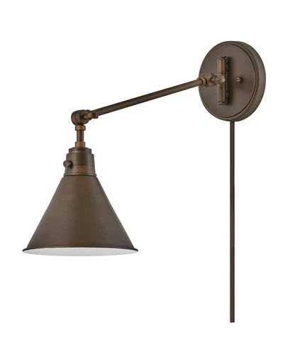 Hinkley Lighting 3690 Arti 10" Tall Hardwired or Plug-In Wall - Bronze - Picture 5 of 12