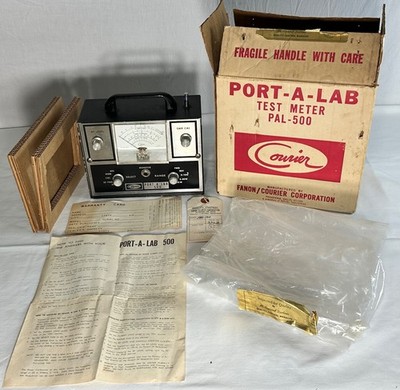 Vintage Courier PAL-500 Port-A-Lab CIB - MATCHING S/N - Blank Warranty