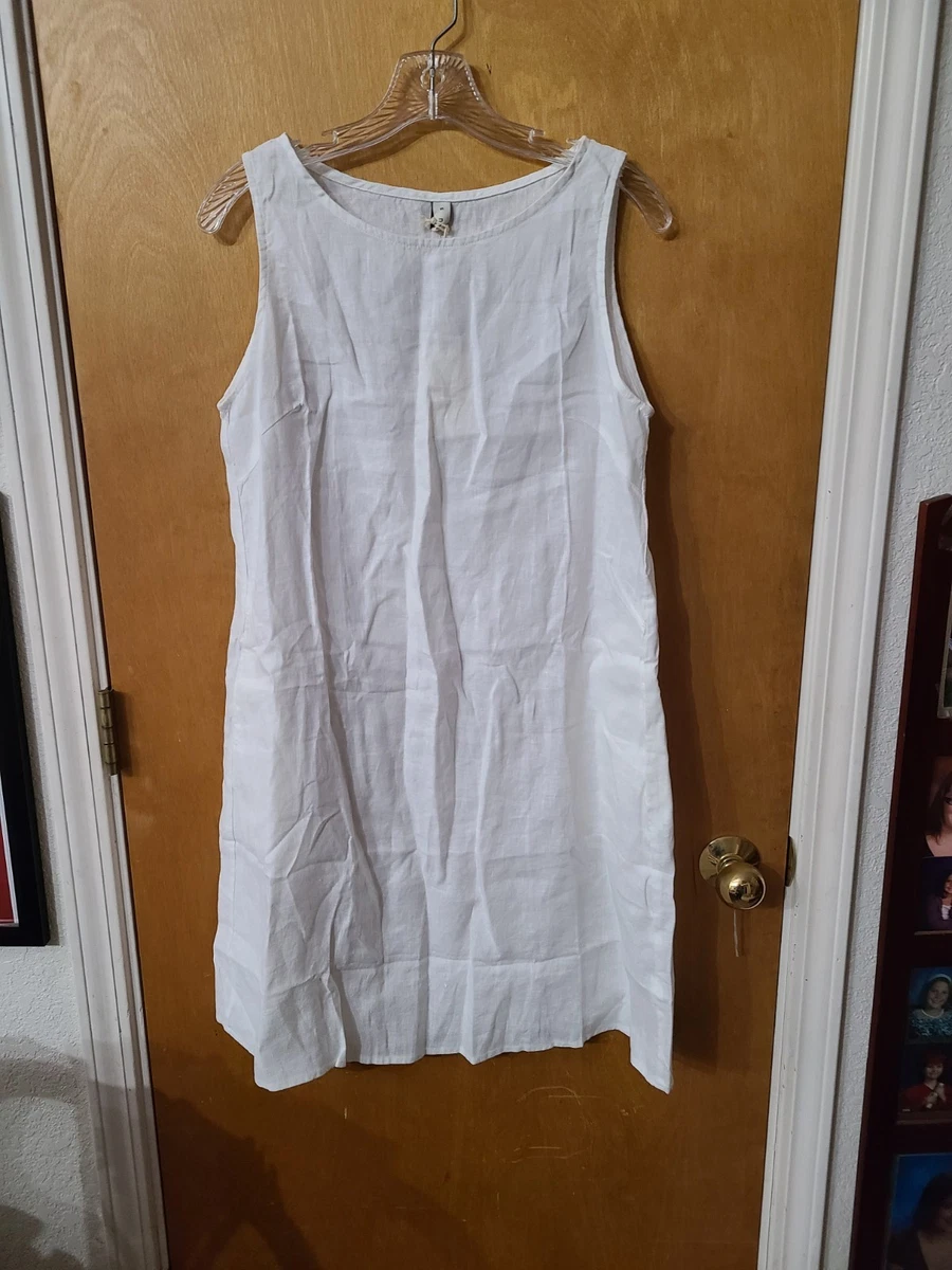 sleeveless long linen dress STAUD Laura Linen Dress main image 1
