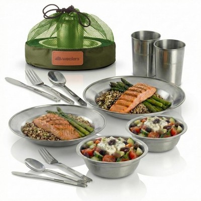 Unique Complete Messware Kit Polished Stainless Steel Dishes Set| Tableware| ...