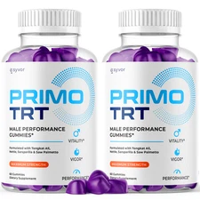 Primo TRT Men's Gummies Advanced Pro Formula Chewable Supplement 120 Gummies