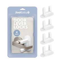 Jool Baby Door Lever Locks 4 Pack Prevent Toddlers from Opening Door Handle...