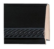 Picture Frame Moulding Wood 18Ft Bundle - Contemporary Black Finish - 2" Width