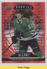 2022-23 Upper Deck Allure Rookies Red Rainbow Fredrik Karlstrom #113 READ 9jq