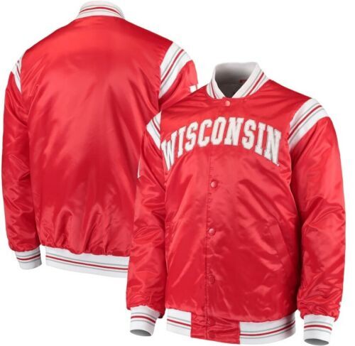 Vintage Letterman Jacket Letter D Wisconsin Red Lowe & Campbell