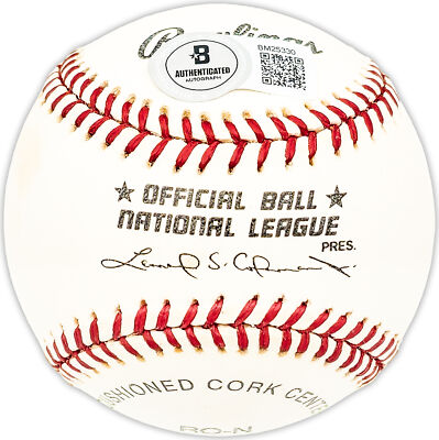 Rod Miller Autographed NL Baseball Dodgers 