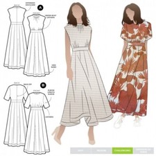 Style Arc Schnittmuster Trinnie Kleid Damen G...