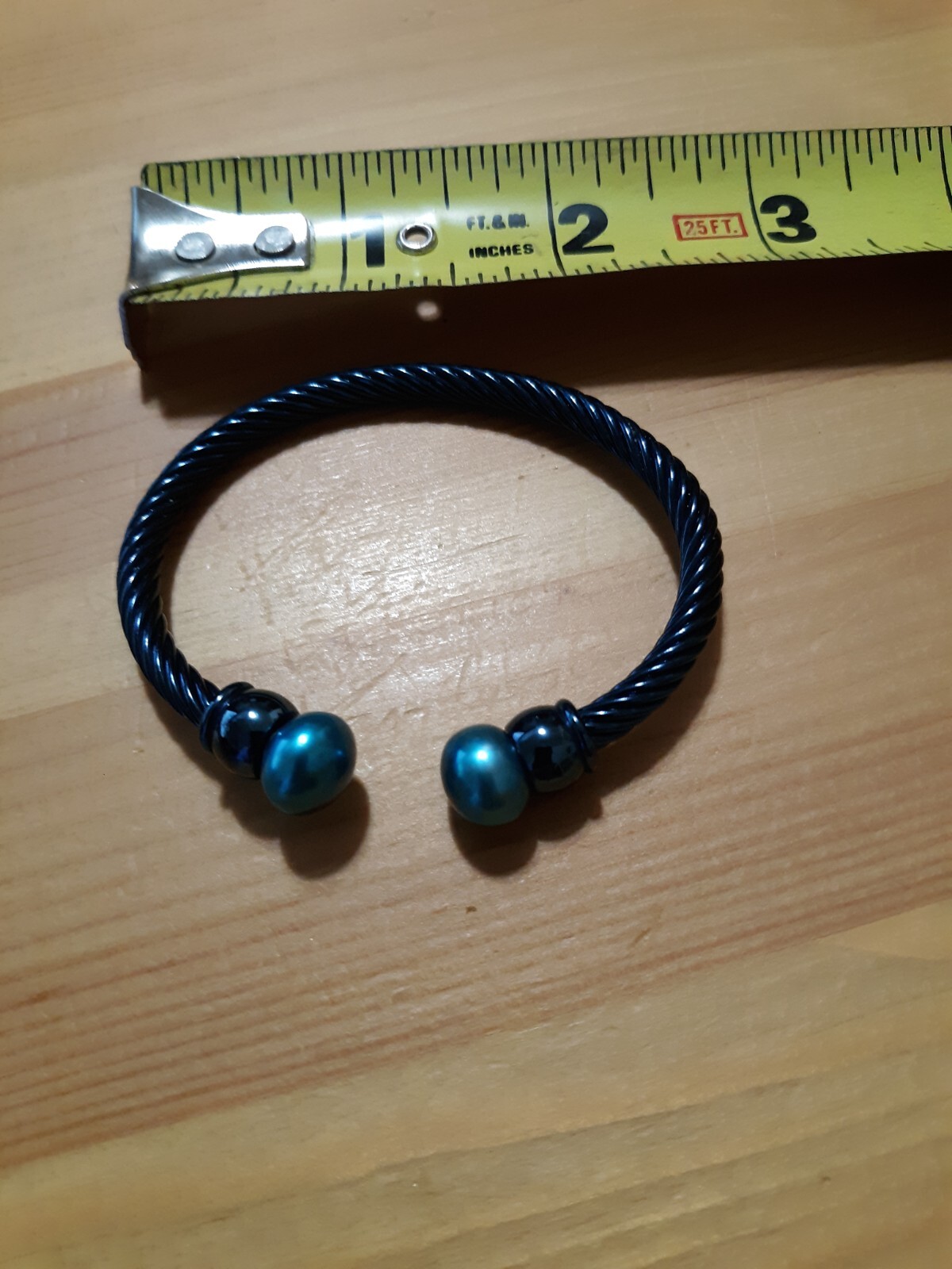 2 Trendy Adjustable Cable Bangle Braclets Black /… - image 5