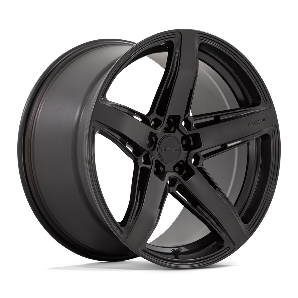 20x9 +42 F, 20x10.5 +40 R, Niche M269 Teramo 5x112 Matte Black Wheels (Set of 4)