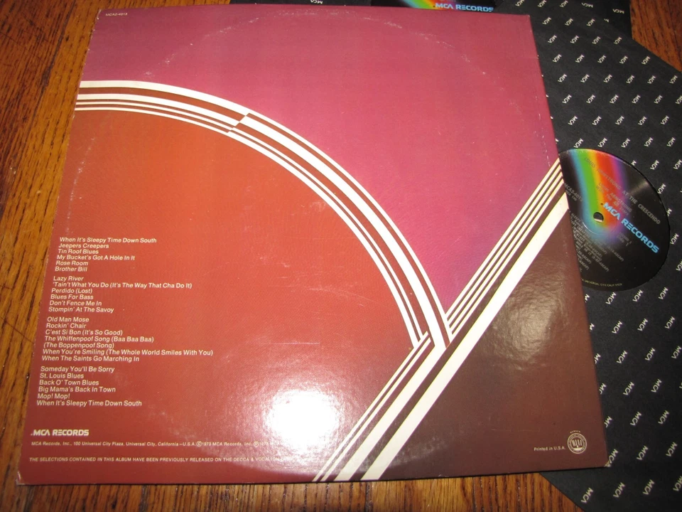 LOUIS ARMSTRONG - LOUIS ARMSTRONG AT THE CRESCENDO - MCA RECORDS DOUBLE LP - Image 2 of 2