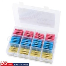 200pc Assortment Heat Shrink Wire Connectors Electrical Terminals Crimp Seal kit