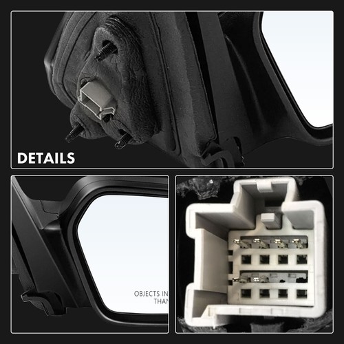 2pcs Black Mirror with Power Adjust & Puddle Light for Ford Fusion Mercury Milan - Picture 9 of 11