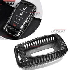 Real Carbon For Dodge Ram 1500 2500 3500 4500 2020+ Smart Key Fob Covers Keyless