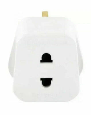 MERCURY 2 x 2Pin To 3Pin UK Shaver Adapter Plug Socket Converter EU European Euro Europe