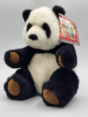Vintage Giant Panda Bear 10  K&M International Inc. with Original Tags 1994