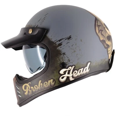 Broken Head Retro Helmet Rusty Rebel - Image 1 of 4