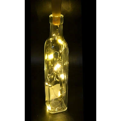 Sternfabrik Flaschenkorken mit 8er Micro LED Lichterkette Warmweiß 80cm #01 - Bild 1 von 4