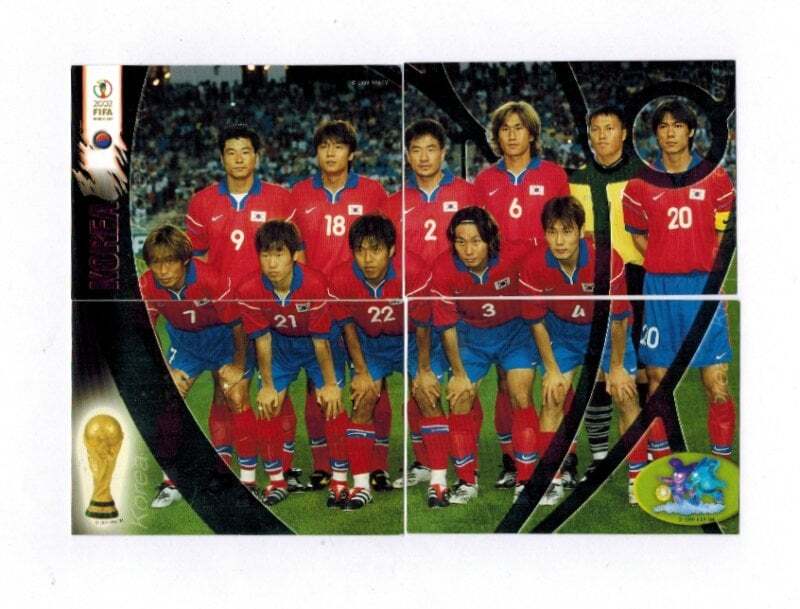 PANINI 2002 COUPE DU MONDE OUVERTURE SÉRIE ÉQUIPE PUZZLE