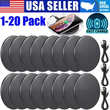 Wireless Fast Charger Charging Pad Dock for Samsung iPhone Android Phone Lot