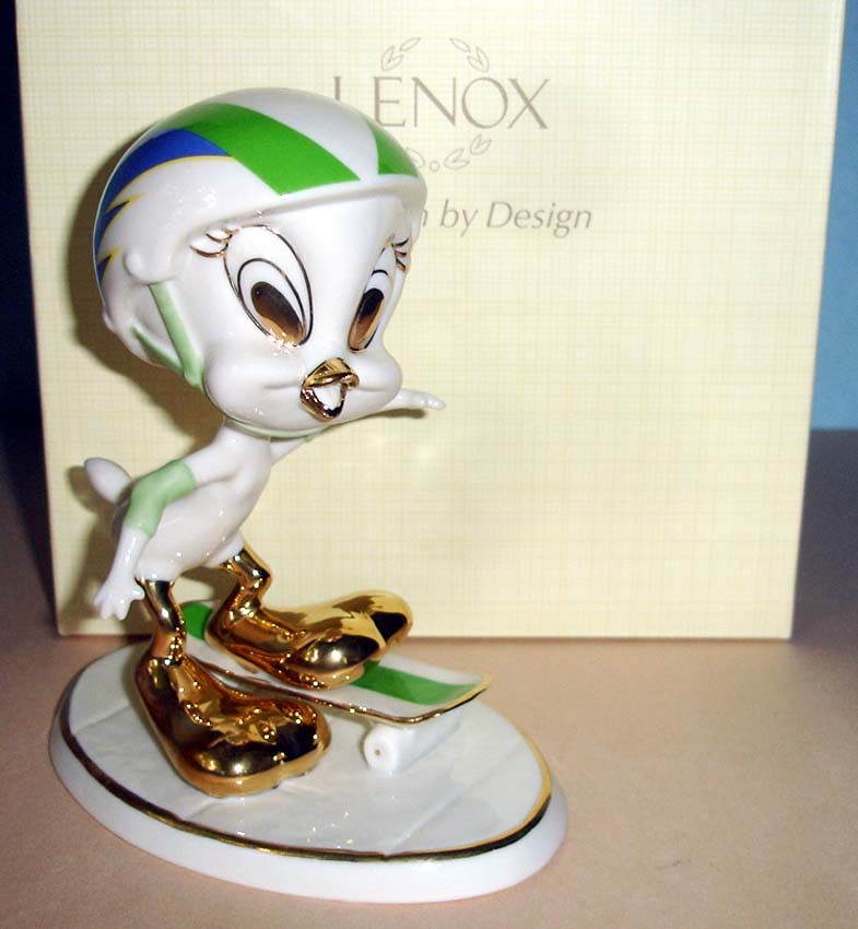 Lenox Tweety Skateboarding Looney Tunes Bird Figurine #847641 New