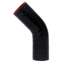 HPS (ID=2.38" 60mm L=4") 4-ply Silicone 45 Degree Elbow Coupler Hose - Black