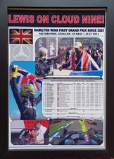 Lewis Hamilton 2024 British Grand Prix winner Silverstone - souvenir print