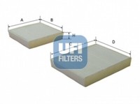 UFI Innenraumfilter Partikelfilter FüR Peugeot 207 CC Wd_ CitroëN C3 III SX