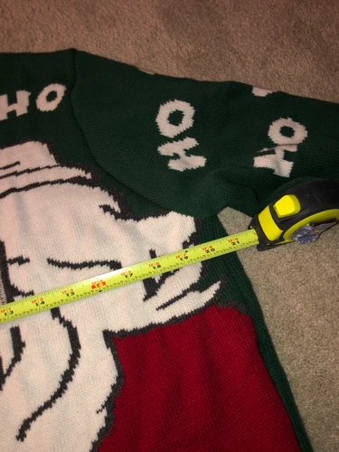 Adult Morph Digital Dudz  Santa Ugly Christmas Sweater Unisex Large NEW