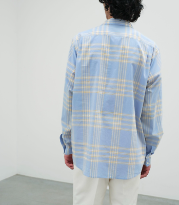 ASK availability First)AURALEE WASHED FINX TYPEWRITER CHECK P/O
