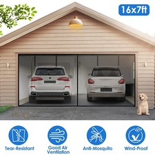 Garage Door Screen for 1/2 Cars Heavy-Duty Ma...