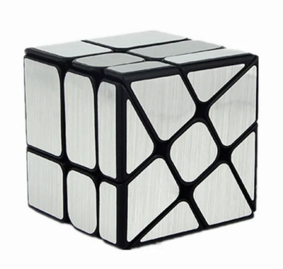 Moyu Cubing Klassenzimmer Windmühle Windspiegel Zauberwürfel gebürstetes Silber Puzzle
