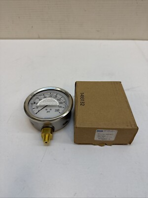 #ad #ad WIKA Type 213.53 4quot; 200 psi 1 4 NPT lower mount 9699134 $29.69