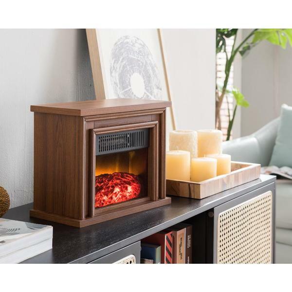 Hampton Bay 13 5 In Desktop Electric Fireplace In Oak For Sale Online
