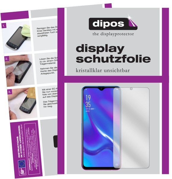 3+3X Schutzfolie FüR Oppo K1 Klar Displayschutzfolie Folie Display Schutz Dipos-image