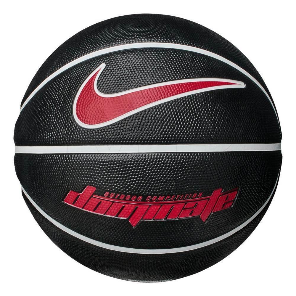 Bola de Basquete Nike Dominate 8P Preta e Branca - Tamanho 7