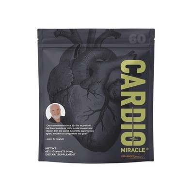 CARDIO MIRACLE 60 SERVINGS COMPLETE NITRIC OXIDE  - NEW SEALED