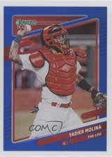 2021 Panini Donruss Variation Holo Blue Yadier Molina (The Lou) #172 0d64